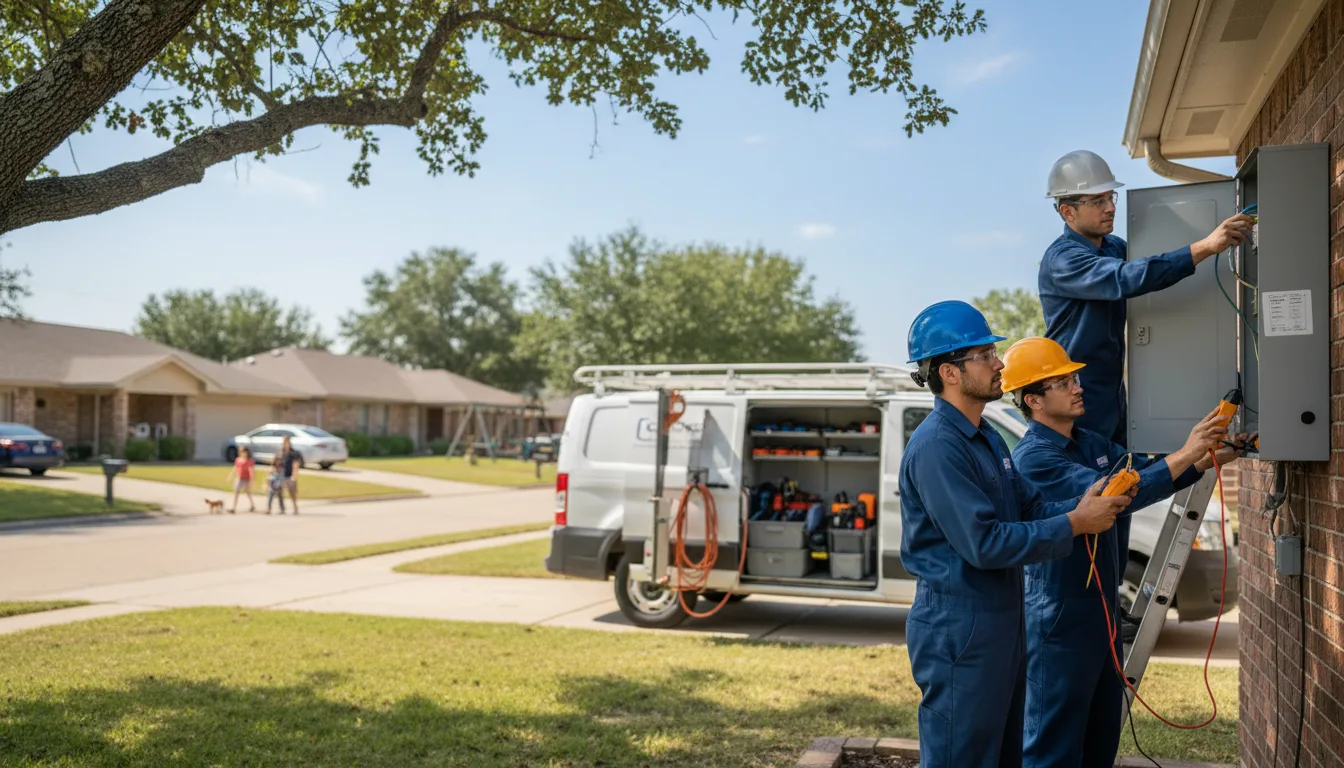 Certified electrician providing emergency electrical services in Dola, OH